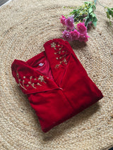 Party Wear Velvet Kurti