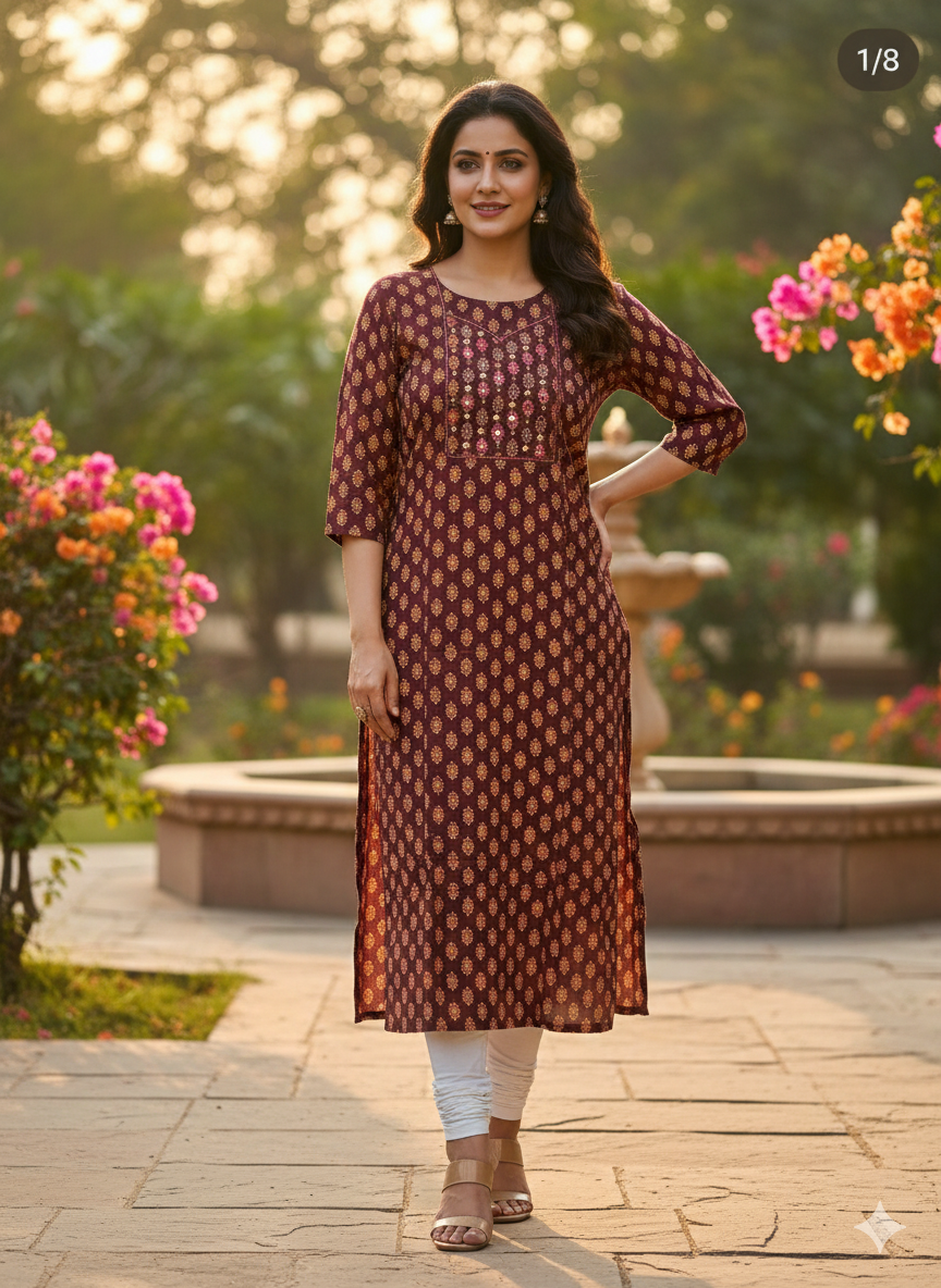Semi Party Wear Kurti